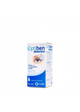 Optiben lubricante ocular 10 ml 151369 Hidratación e Higiene