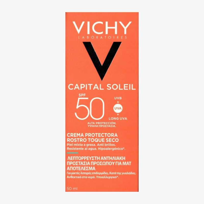Vichy solar spf 50 acabado seco 50ml 162082 COSMÉTICA