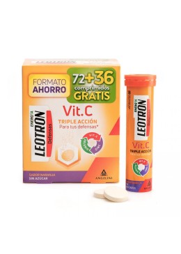 Leotron vitamina c 72 + 36 comprimidos efervescentes 083795 Defensas - Resfriado