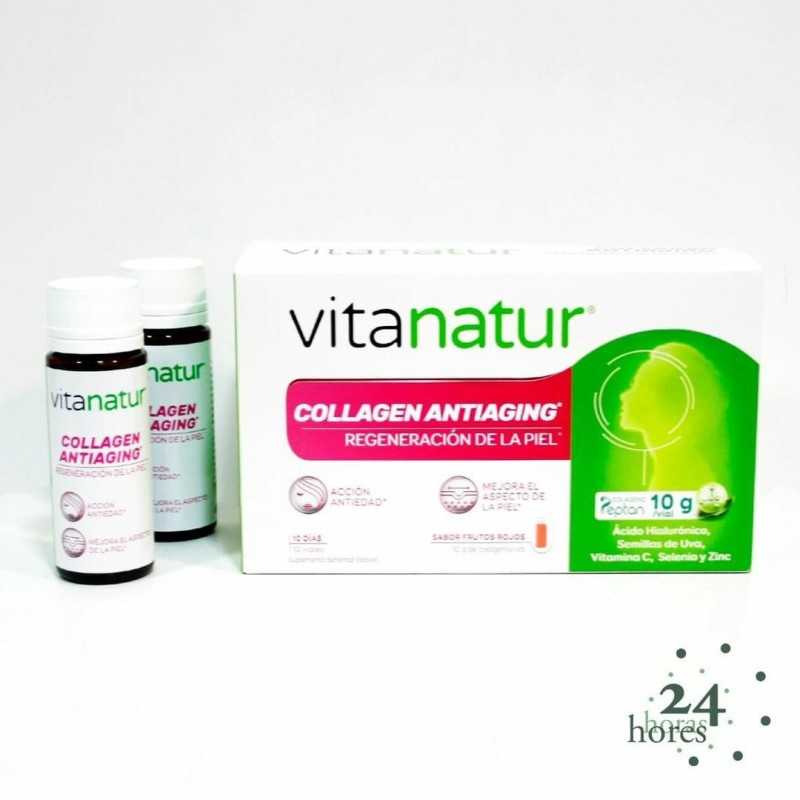 VITANATUR collagen antiaging 10 ampollas sabor frutos rojos 195657 NUTRICIÓN