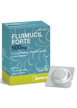 Fluimucil forte 600 mg 20 comprimidos efervescentes 884403 MEDICAMENTOS